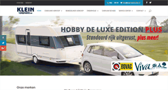 Desktop Screenshot of kleincaravans.nl